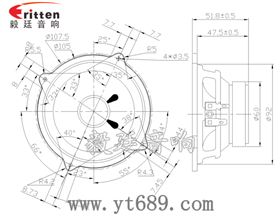4寸HIFI中音喇叭成品图 4寸HIFI中音喇叭成品图