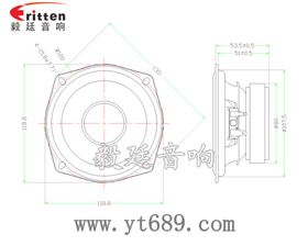 4.5寸装箱重低音喇叭成品图