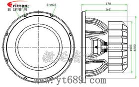12寸低音汽车喇叭成品图