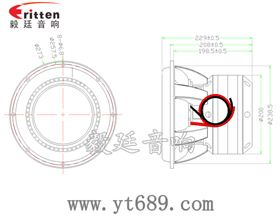10寸大功率超重低音喇叭成品图