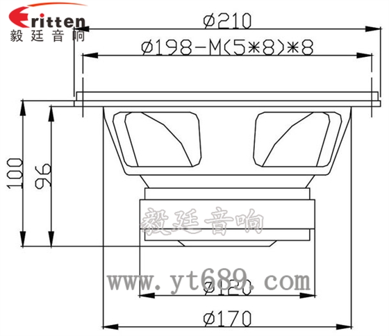 8寸舞台低音喇叭成品图