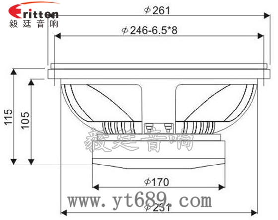 10寸品牌舞台音箱喇叭成品图