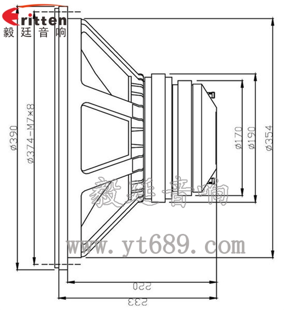 15寸200瓦舞台音箱喇叭成品图