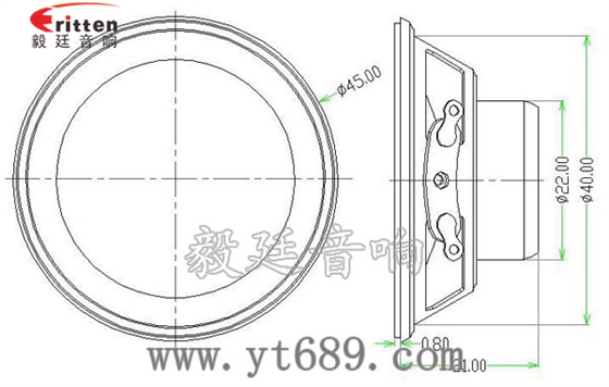 45mm13芯3瓦喇叭成品图
