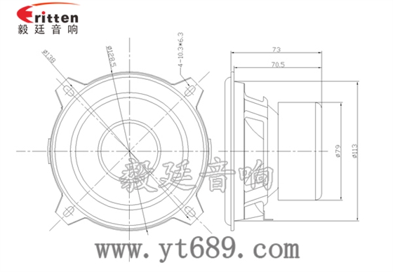5寸25瓦音箱防水喇叭成品图 5寸防水船用喇叭成品图