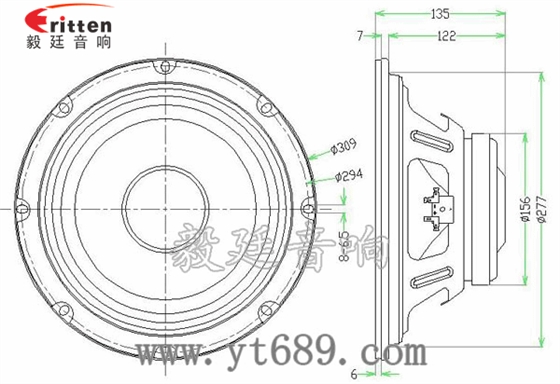 12寸汽车音响中低音喇叭成品图