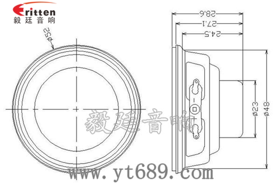 52mm3瓦16芯全频喇叭成品图 4寸同轴汽车音响喇叭成品图