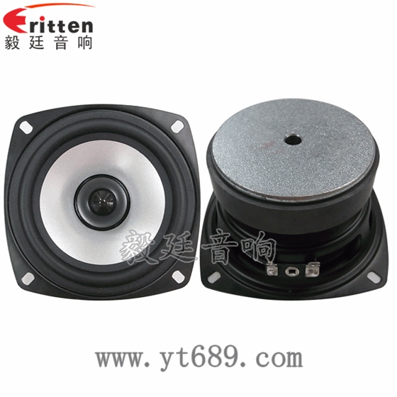 78*78mm20芯4欧10瓦全频喇叭正反面 4寸同轴汽车音响喇叭正反面