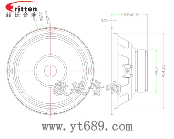 6.5寸20W中低音多媒体音箱喇叭成品图 3寸20W全频HiFi音箱喇叭成品图