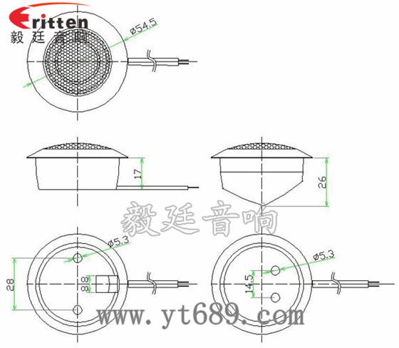 2寸20W25芯高音喇叭成品图