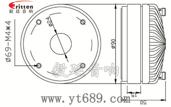 1.38寸40W全频喇叭成品图 1.38寸40瓦舞台音箱全频喇叭成品图