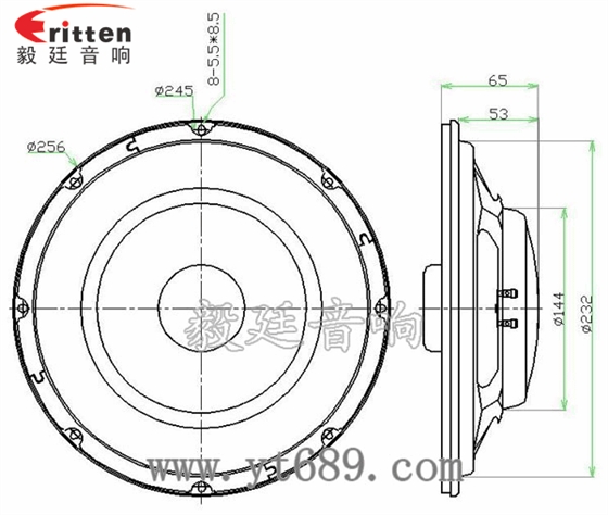 10寸150瓦汽车音响重低音喇叭成品图 1.38寸40瓦舞台音箱全频喇叭成品图