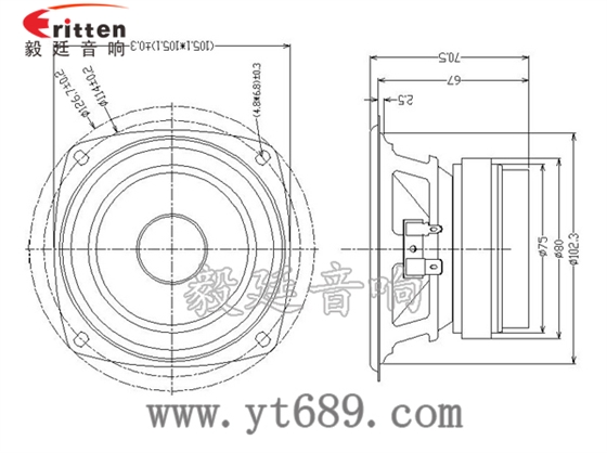 4寸25芯30瓦重低音喇叭成品图 1.38寸40瓦舞台音箱全频喇叭成品图