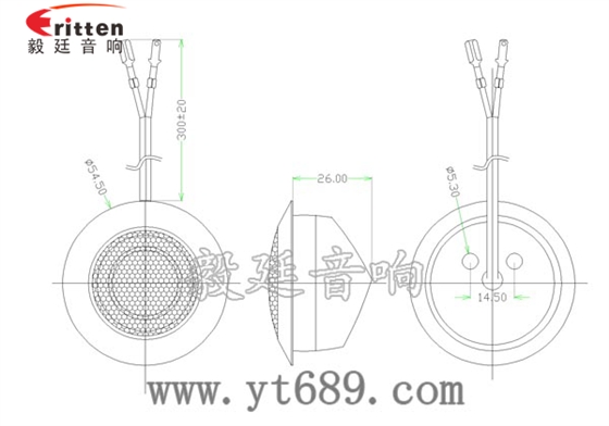 6.5寸25芯全频多媒体音箱喇叭成品图