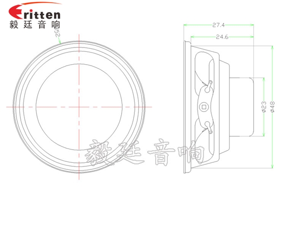 52mm5w蓝牙音箱喇叭成品图