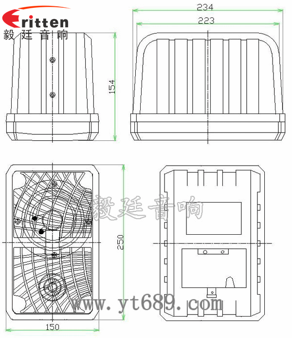 10寸专业音箱喇叭成品图