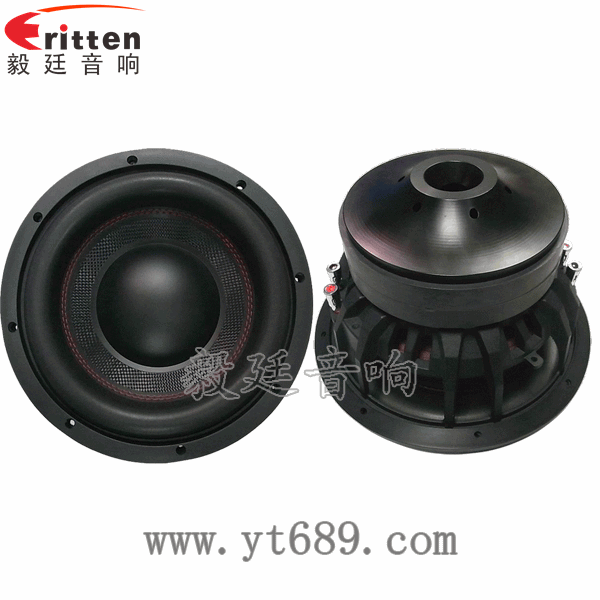 10寸500w汽车音响低音喇叭正反面 8''250w 重低音喇叭正反面