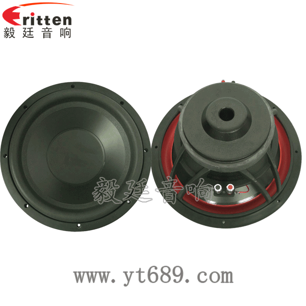 12寸300w汽车超重低音喇叭正反面 8''250w 重低音喇叭正反面