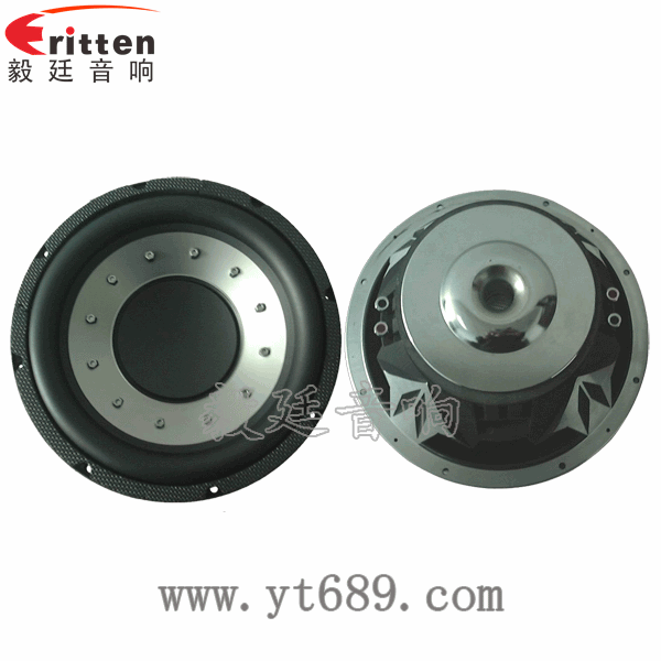 12寸低音汽车音箱喇叭厂家正反面 8''250w 重低音喇叭正反面