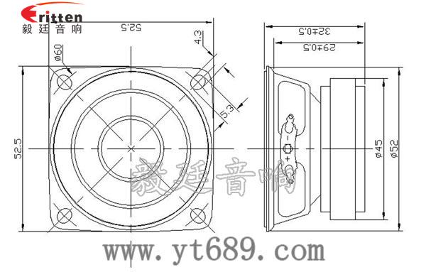 53mm10W全频喇叭成品图