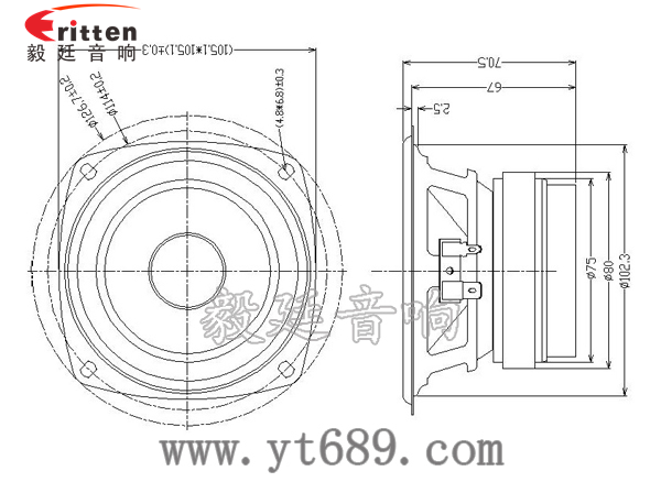 4寸25芯30瓦重低音喇叭成品图 1.38寸40瓦舞台音箱全频喇叭成品图