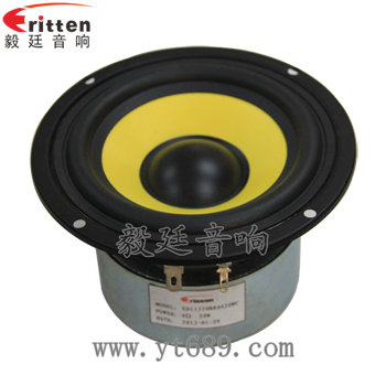 4寸4Ω10w音箱中低音喇叭正面图