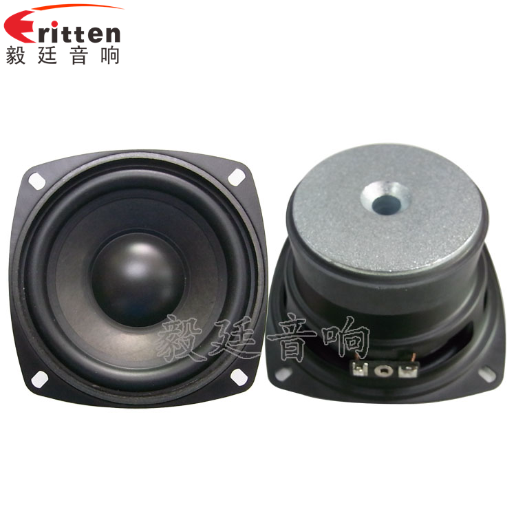 4寸多媒体重低音喇叭正反面 车载音箱改装喇叭