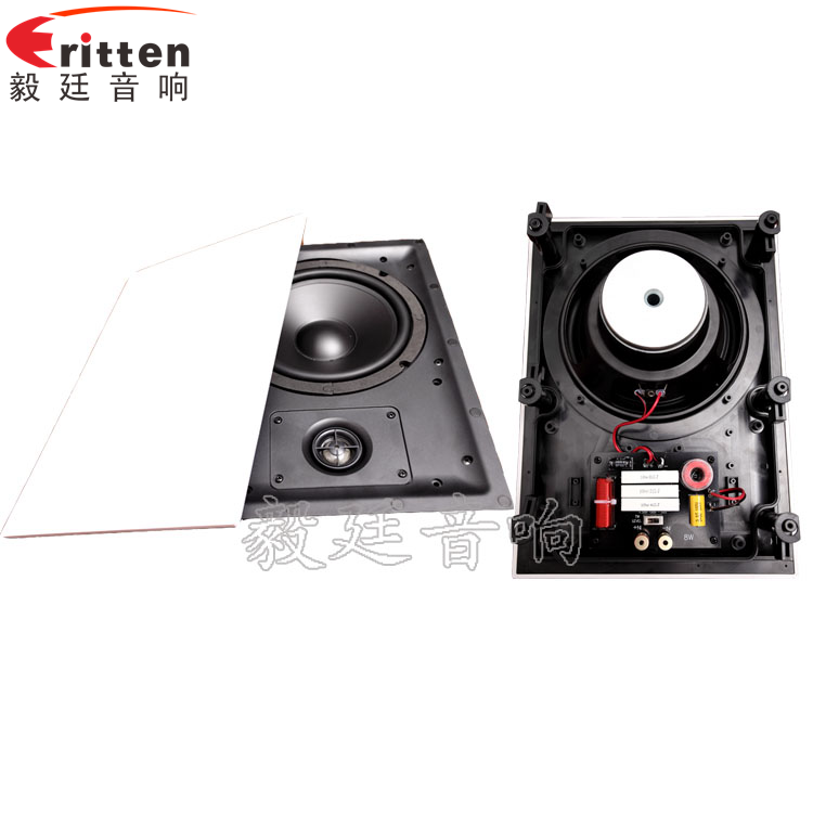 8寸天花吸顶扬声器正反面
