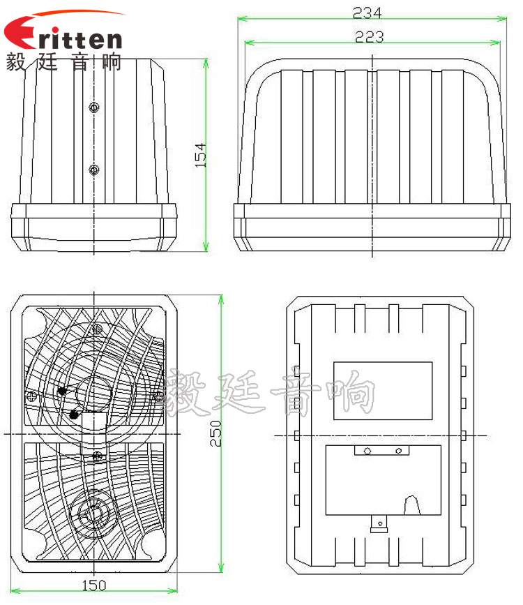 10寸专业音箱喇叭成品图