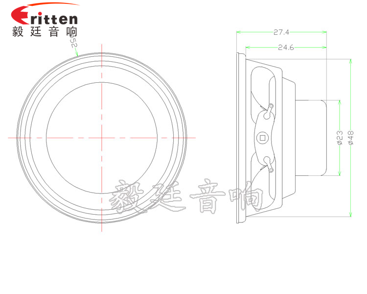 52mm学习机小喇叭成品图