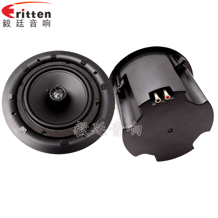 8寸圆筒天花吸顶式喇叭正反面 8''250w 重低音喇叭正反面