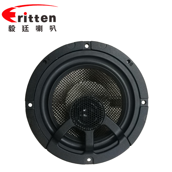 6.5寸碳纤盆/橡胶边100w高端汽车同轴喇叭 6.5寸碳纤盆/橡胶边100w高端汽车同轴喇叭