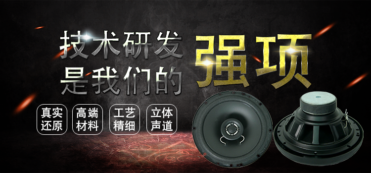 6.5寸(179.5mm)25芯泡边PP盆120W外同轴全频汽车喇叭 6.5寸(179.5mm)25芯泡边PP盆120W外同轴全频汽车喇叭